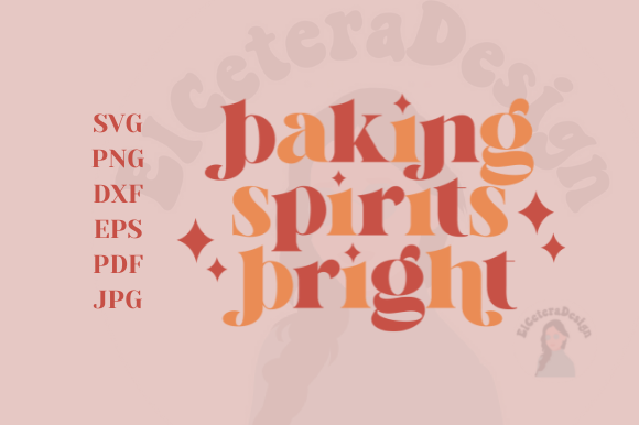 Baking Spirits Bright Retro Christmas Illustrations