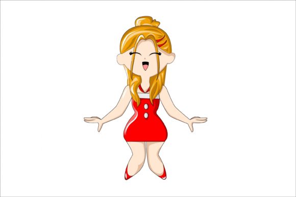 Beauty Girl with Mini Dress on Christmas Illustration Review