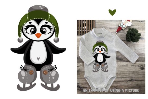 Christmas Cute Penguin Illustration Review