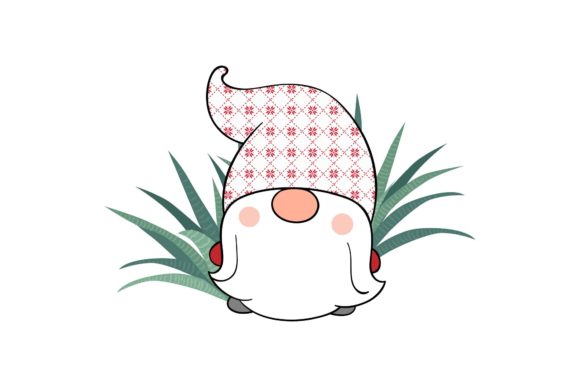 Christmas Gnome with Grass Illustration Review