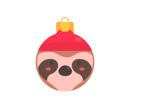 Christmas Head Animal Illustration for Design Projects