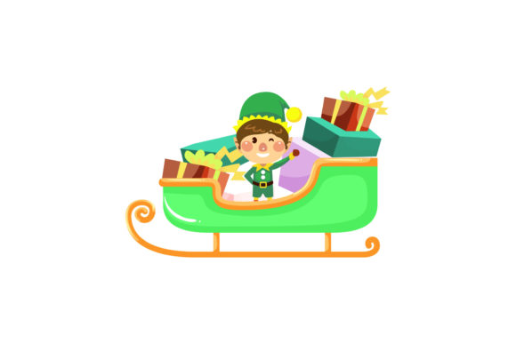Christmas Sleigh Design Illustrations for Local Branding