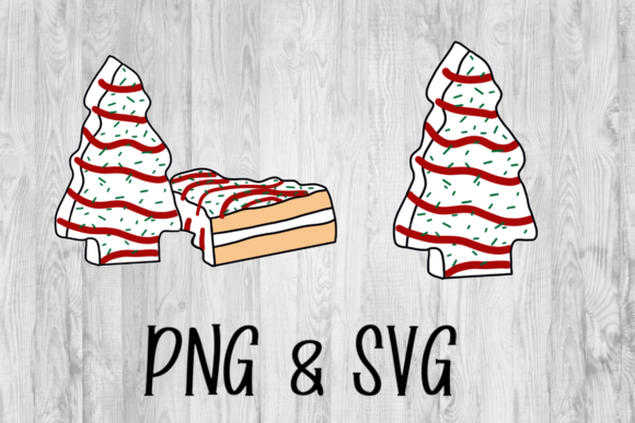 Christmas Tree Cakes Illustrations for Holiday Content