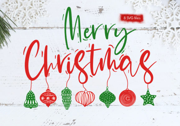 Christmas Tree Toys Illustrations for Creative Design