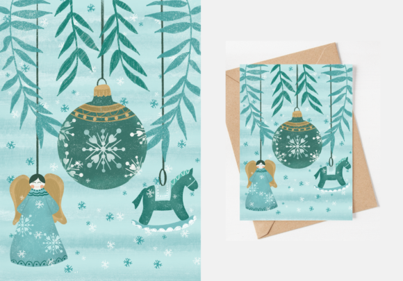 Merry Christmas Background - Ornaments Illustrations