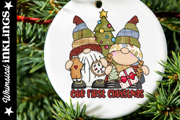Our First Christmas Gnomes Illustrations