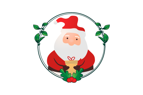 Santa Claus in Christmas Floral Frame 02 Review