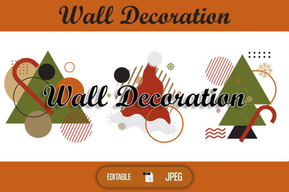Wall Decoration Christmas Illustrations for Digital Sellers