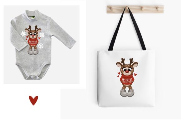 Wonderful Christmas Deer Illustration Review